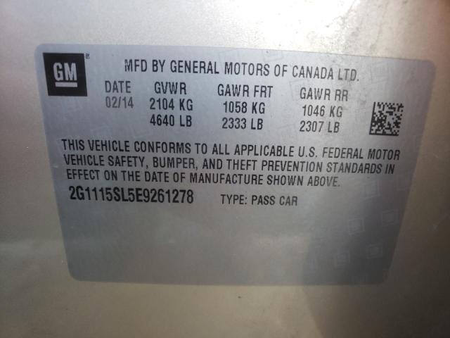 Photo 11 VIN: 2G1115SL5E9261278 - CHEVROLET IMPALA 