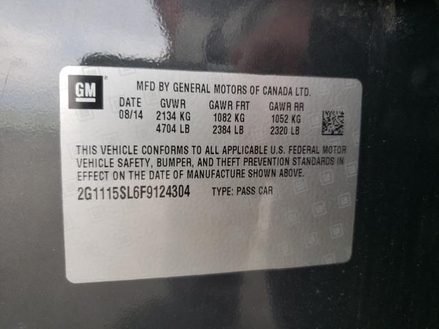 Photo 9 VIN: 2G1115SL6F9124304 - CHEVROLET IMPALA LT 