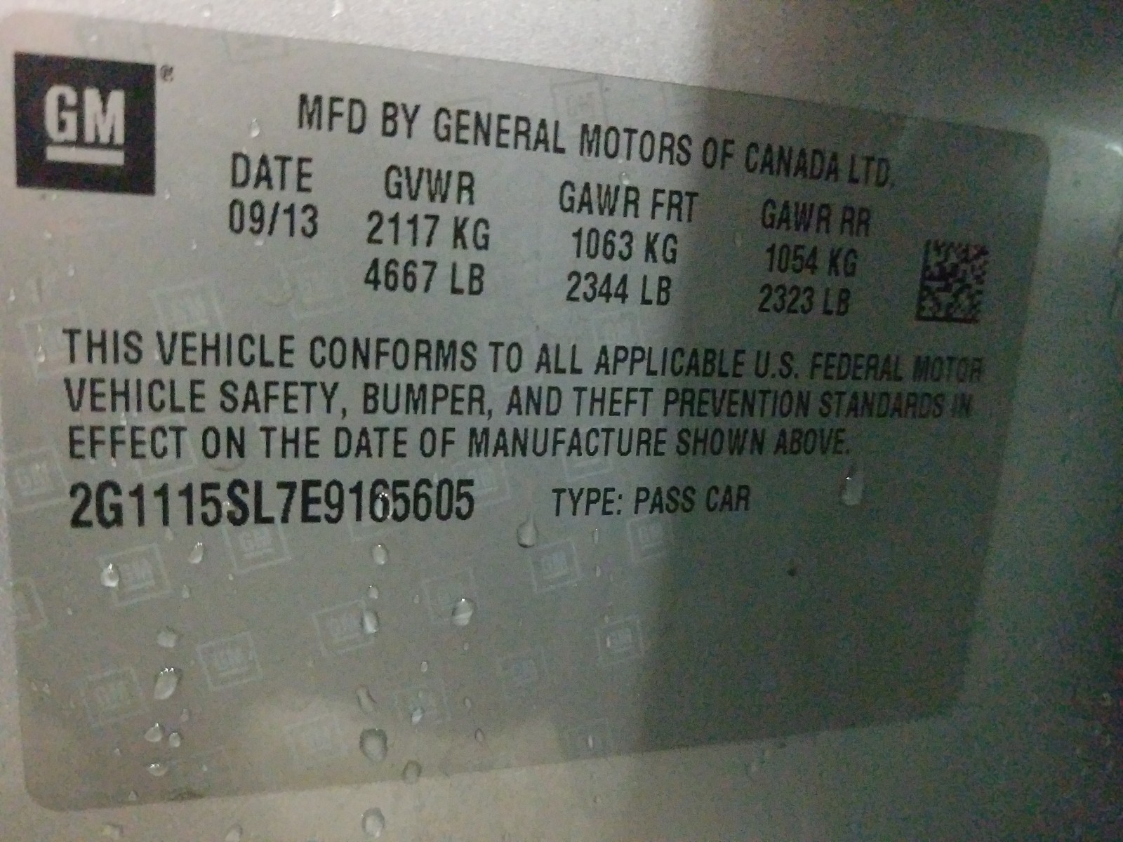 Photo 9 VIN: 2G1115SL7E9165605 - CHEVROLET IMPALA LT 