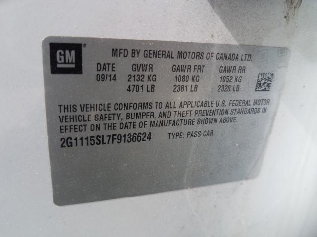 Photo 9 VIN: 2G1115SL7F9136624 - CHEVROLET IMPALA LT 