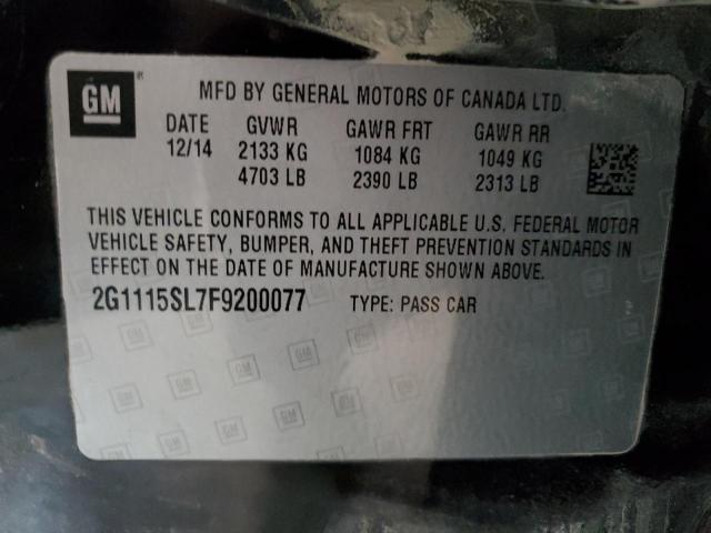 Photo 11 VIN: 2G1115SL7F9200077 - CHEVROLET IMPALA 