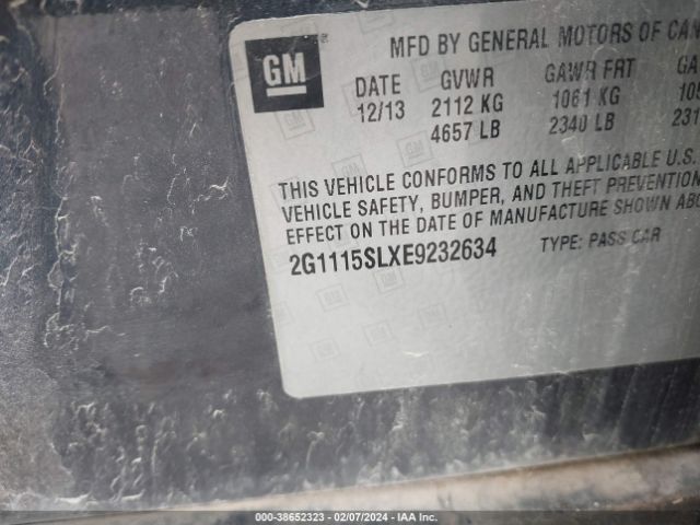 Photo 8 VIN: 2G1115SLXE9232634 - CHEVROLET IMPALA 