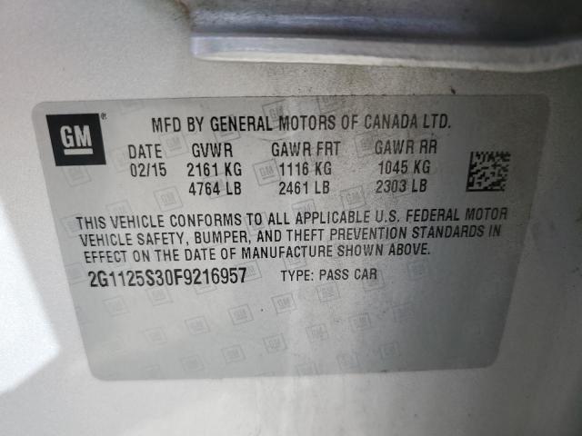 Photo 11 VIN: 2G1125S30F9216957 - CHEVROLET IMPALA LT 