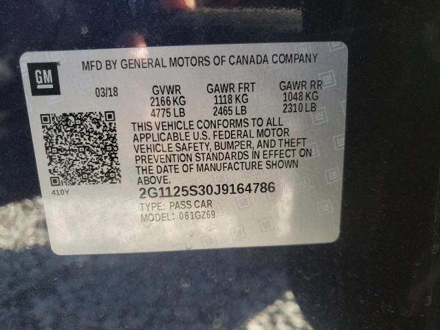 Photo 9 VIN: 2G1125S30J9164786 - CHEVROLET IMPALA PRE 