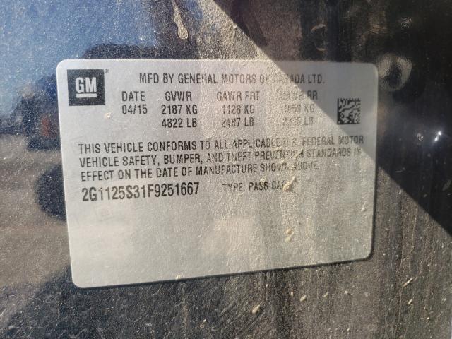 Photo 9 VIN: 2G1125S31F9251667 - CHEVROLET IMPALA 