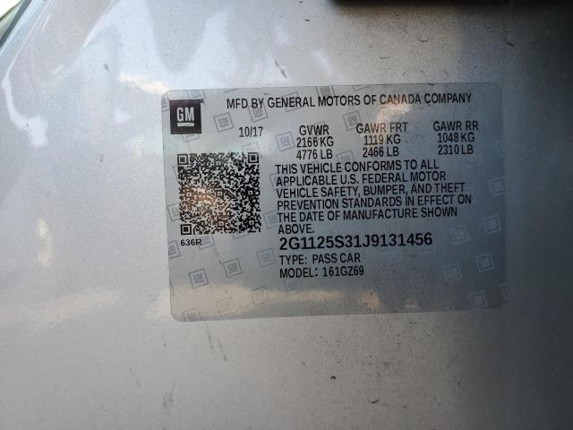 Photo 11 VIN: 2G1125S31J9131456 - CHEVROLET IMPALA 