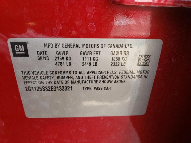 Photo 9 VIN: 2G1125S32E9133321 - CHEVROLET IMPALA LT 