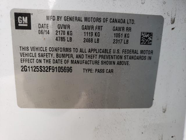 Photo 9 VIN: 2G1125S32F9105696 - CHEVROLET IMPALA LT 