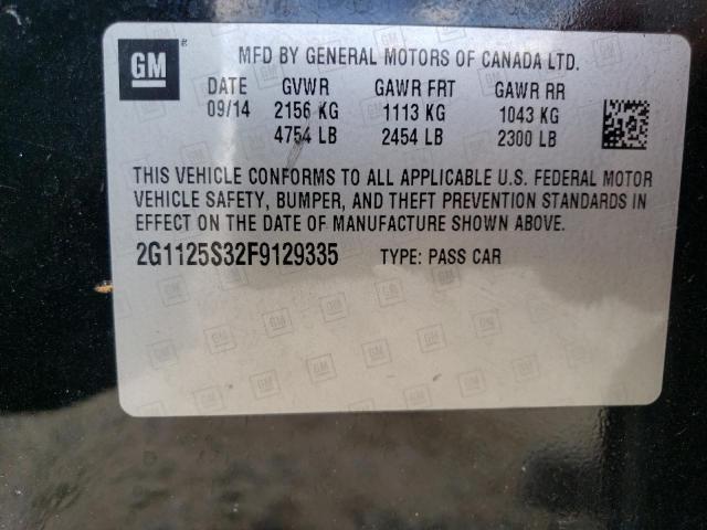 Photo 11 VIN: 2G1125S32F9129335 - CHEVROLET IMPALA LT 