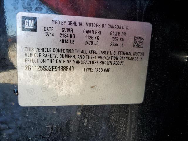 Photo 11 VIN: 2G1125S32F9188840 - CHEVROLET IMPALA LT 