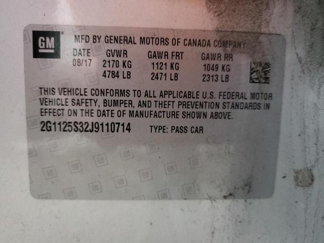 Photo 12 VIN: 2G1125S32J9110714 - CHEVROLET IMPALA PRE 