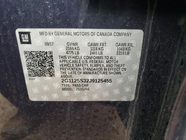 Photo 9 VIN: 2G1125S32J9125455 - CHEVROLET IMPALA PRE 