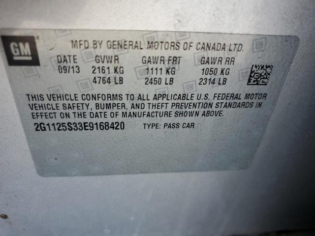 Photo 9 VIN: 2G1125S33E9168420 - CHEVROLET IMPALA LT 