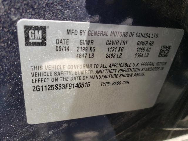 Photo 9 VIN: 2G1125S33F9146516 - CHEVROLET IMPALA LT 