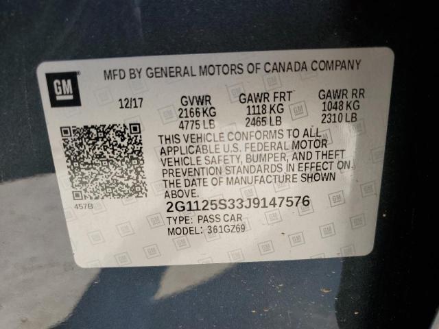 Photo 11 VIN: 2G1125S33J9147576 - CHEVROLET IMPALA 