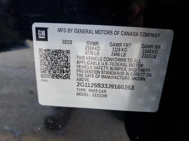 Photo 11 VIN: 2G1125S33J9160263 - CHEVROLET IMPALA PRE 