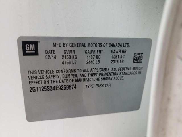 Photo 9 VIN: 2G1125S34E9259874 - CHEVROLET IMPALA LT 