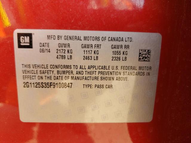 Photo 11 VIN: 2G1125S35F9100847 - CHEVROLET IMPALA LT 