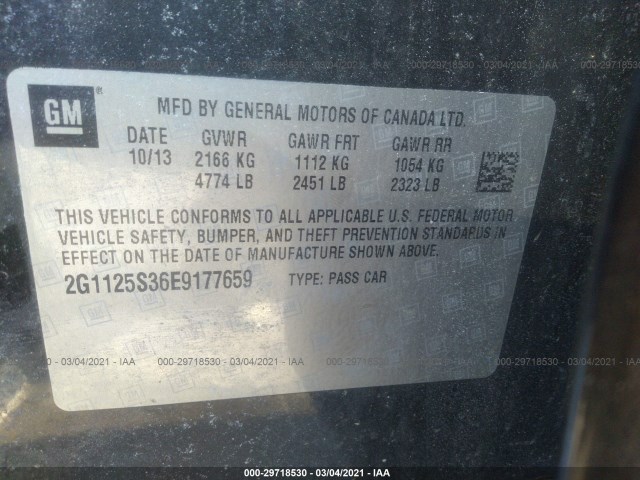 Photo 8 VIN: 2G1125S36E9177659 - CHEVROLET IMPALA 