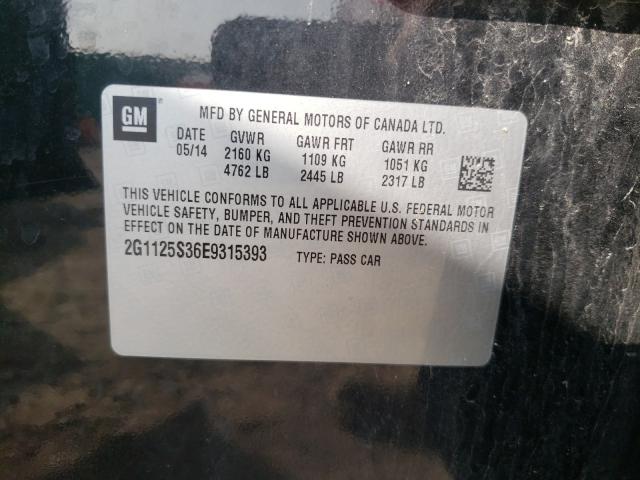 Photo 9 VIN: 2G1125S36E9315393 - CHEVROLET IMPALA LT 