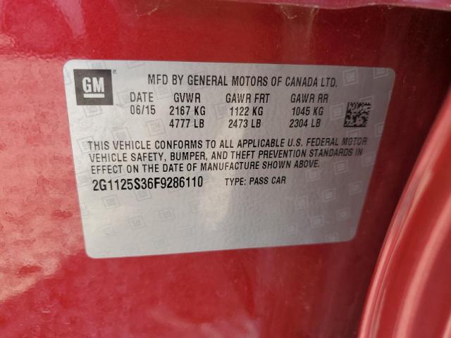 Photo 11 VIN: 2G1125S36F9286110 - CHEVROLET IMPALA 