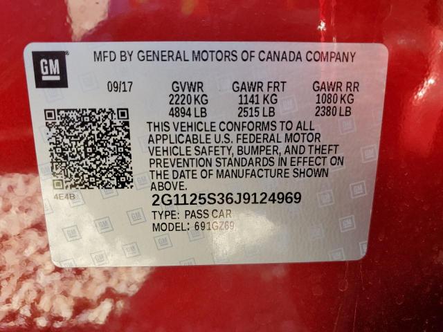 Photo 9 VIN: 2G1125S36J9124969 - CHEVROLET IMPALA PRE 