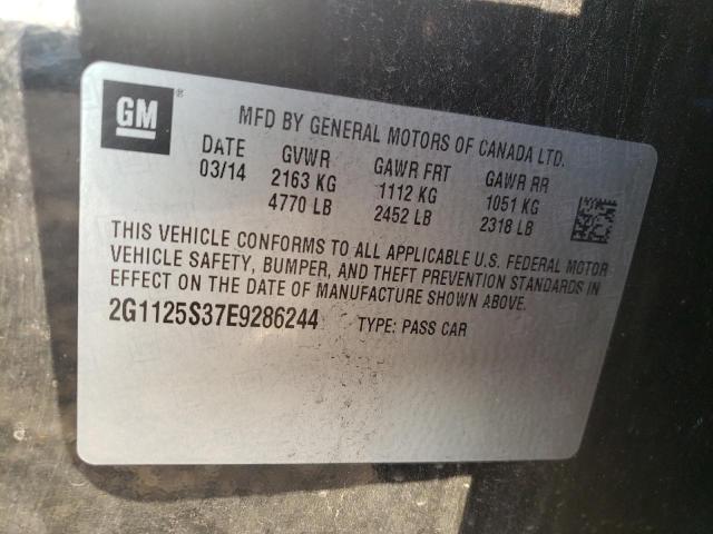 Photo 9 VIN: 2G1125S37E9286244 - CHEVROLET IMPALA LT 