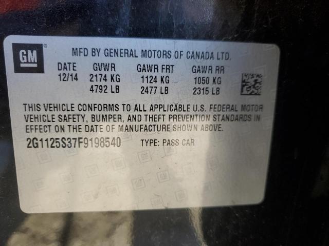 Photo 12 VIN: 2G1125S37F9198540 - CHEVROLET IMPALA 