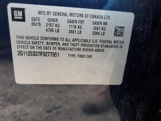 Photo 11 VIN: 2G1125S37F9277951 - CHEVROLET IMPALA 