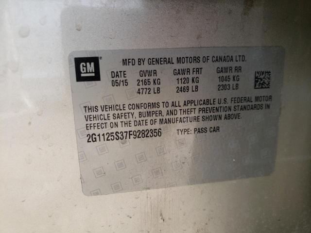 Photo 9 VIN: 2G1125S37F9282356 - CHEVROLET IMPALA LT 