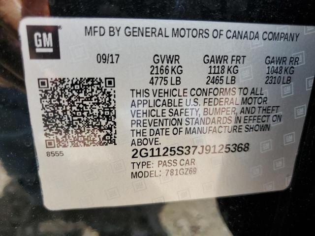 Photo 11 VIN: 2G1125S37J9125368 - CHEVROLET IMPALA PRE 