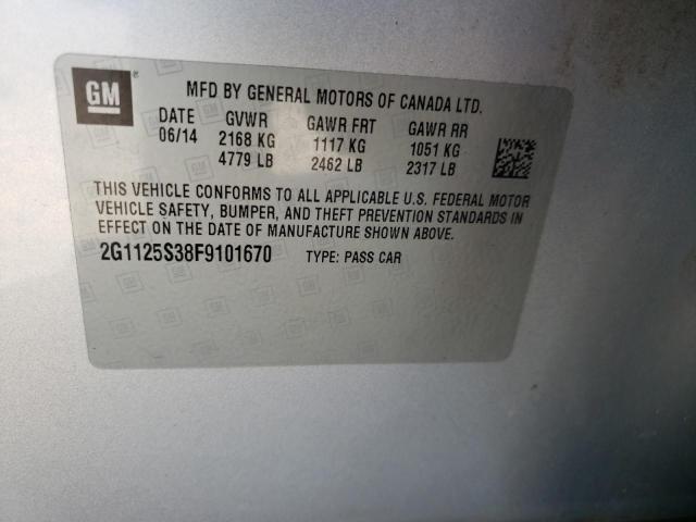 Photo 12 VIN: 2G1125S38F9101670 - CHEVROLET IMPALA LT 