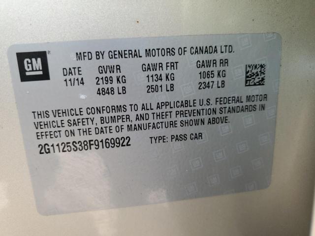 Photo 11 VIN: 2G1125S38F9169922 - CHEVROLET IMPALA 