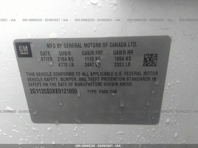 Photo 8 VIN: 2G1125S3XE9121899 - CHEVROLET IMPALA 