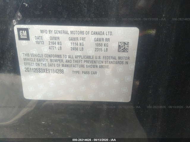 Photo 8 VIN: 2G1125S3XE9184288 - CHEVROLET IMPALA 