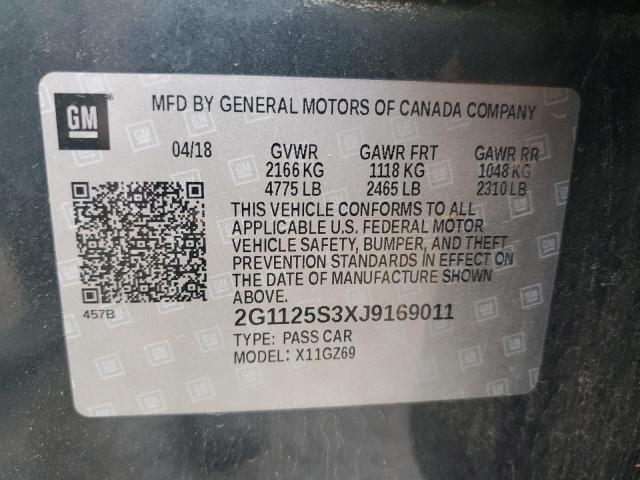 Photo 11 VIN: 2G1125S3XJ9169011 - CHEVROLET IMPALA 