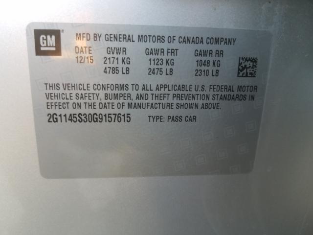 Photo 9 VIN: 2G1145S30G9157615 - CHEVROLET IMPALA LTZ 