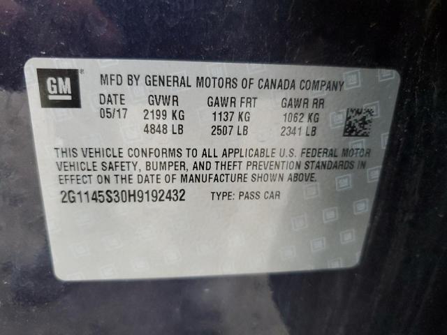 Photo 11 VIN: 2G1145S30H9192432 - CHEVROLET IMPALA 