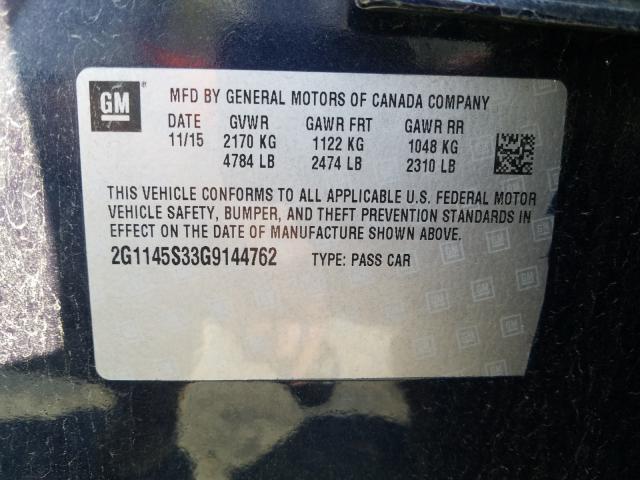 Photo 9 VIN: 2G1145S33G9144762 - CHEVROLET IMPALA LTZ 