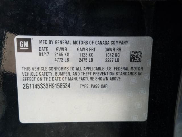 Photo 9 VIN: 2G1145S33H9158534 - CHEVROLET IMPALA PRE 