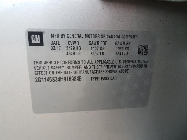 Photo 9 VIN: 2G1145S34H9169848 - CHEVROLET IMPALA PRE 