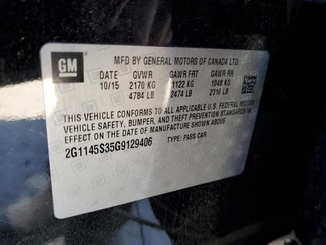 Photo 9 VIN: 2G1145S35G9129406 - CHEVROLET IMPALA LTZ 