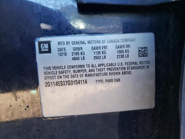 Photo 12 VIN: 2G1145S37G9154114 - CHEVROLET IMPALA LTZ 