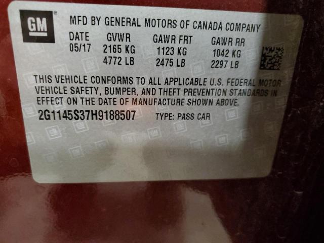 Photo 11 VIN: 2G1145S37H9188507 - CHEVROLET IMPALA 