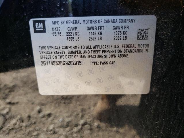 Photo 9 VIN: 2G1145S38G9202915 - CHEVROLET IMPALA LTZ 