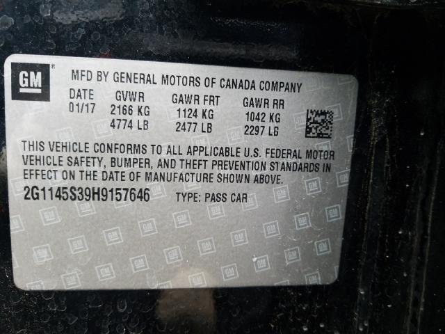 Photo 9 VIN: 2G1145S39H9157646 - CHEVROLET IMPALA PRE 