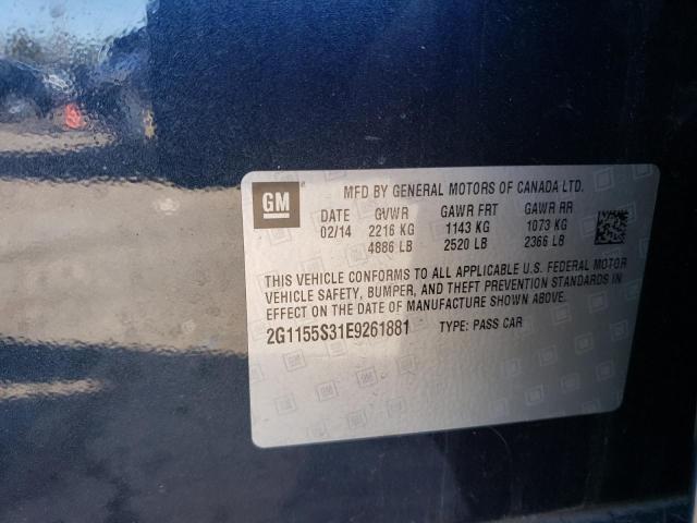 Photo 11 VIN: 2G1155S31E9261881 - CHEVROLET IMPALA LTZ 