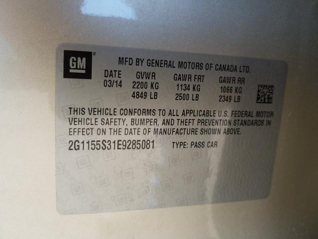 Photo 9 VIN: 2G1155S31E9285081 - CHEVROLET IMPALA LTZ 