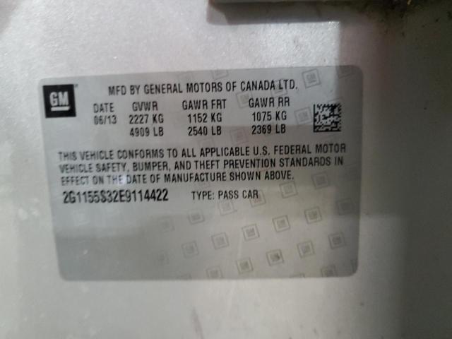 Photo 9 VIN: 2G1155S32E9114422 - CHEVROLET IMPALA LTZ 