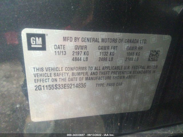 Photo 8 VIN: 2G1155S33E9214836 - CHEVROLET IMPALA 